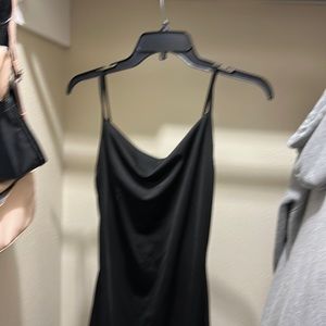 black maxi dress
